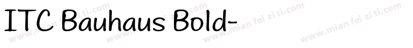 ITC Bauhaus Bold字体转换